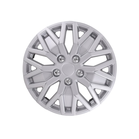 Coast2Coast WHEEL COVER, WC 10 U SPOKE, SILVER, 15, SET  4 105115S
